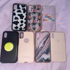 *7* iPhone X cases (wildflower, sonix)